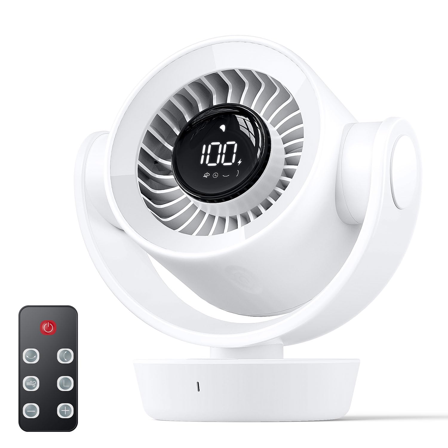 MKMXMU サーキュレーター 静音 上下左右首振り 3Dランダム パワフル送風 Amazon | サーキュレーター 扇風機 小型 【2025革新モデル｜3D